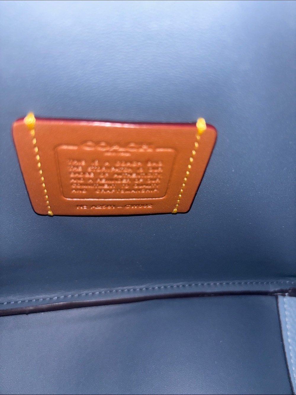 Coach Hadley NWT Pebble Leather Shoulder Bag in bluebell - Picture 7 of 11